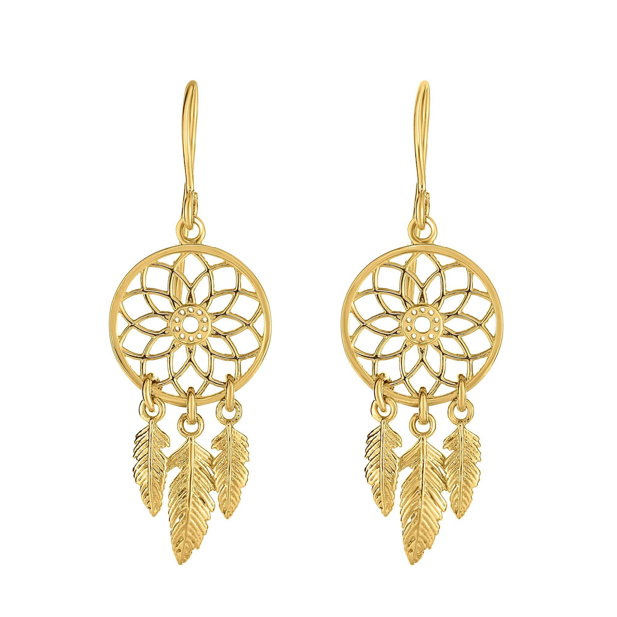 Taupe Dream catcher earring – CottonWoodLane