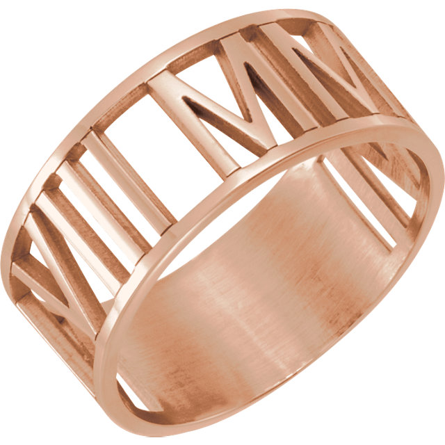 Roman Numeral Year Ring (Larger Sizes) - monya_