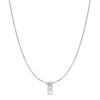 14 Karat White Gold Zipper Necklace