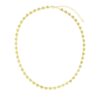 14 Karat Yellow Gold Mirrored Heart Chain Necklace