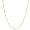 14 Karat Yellow Gold 2 mm Moon Cut Bead Ball Chain Necklace